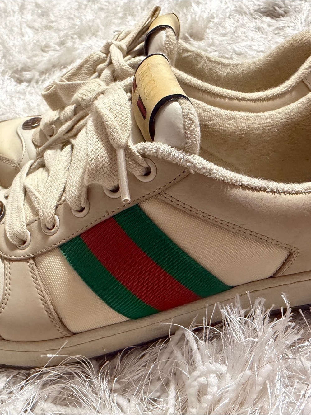 Gucci Women‘s "Gucci Screener
Sneakers" below is Authentic.